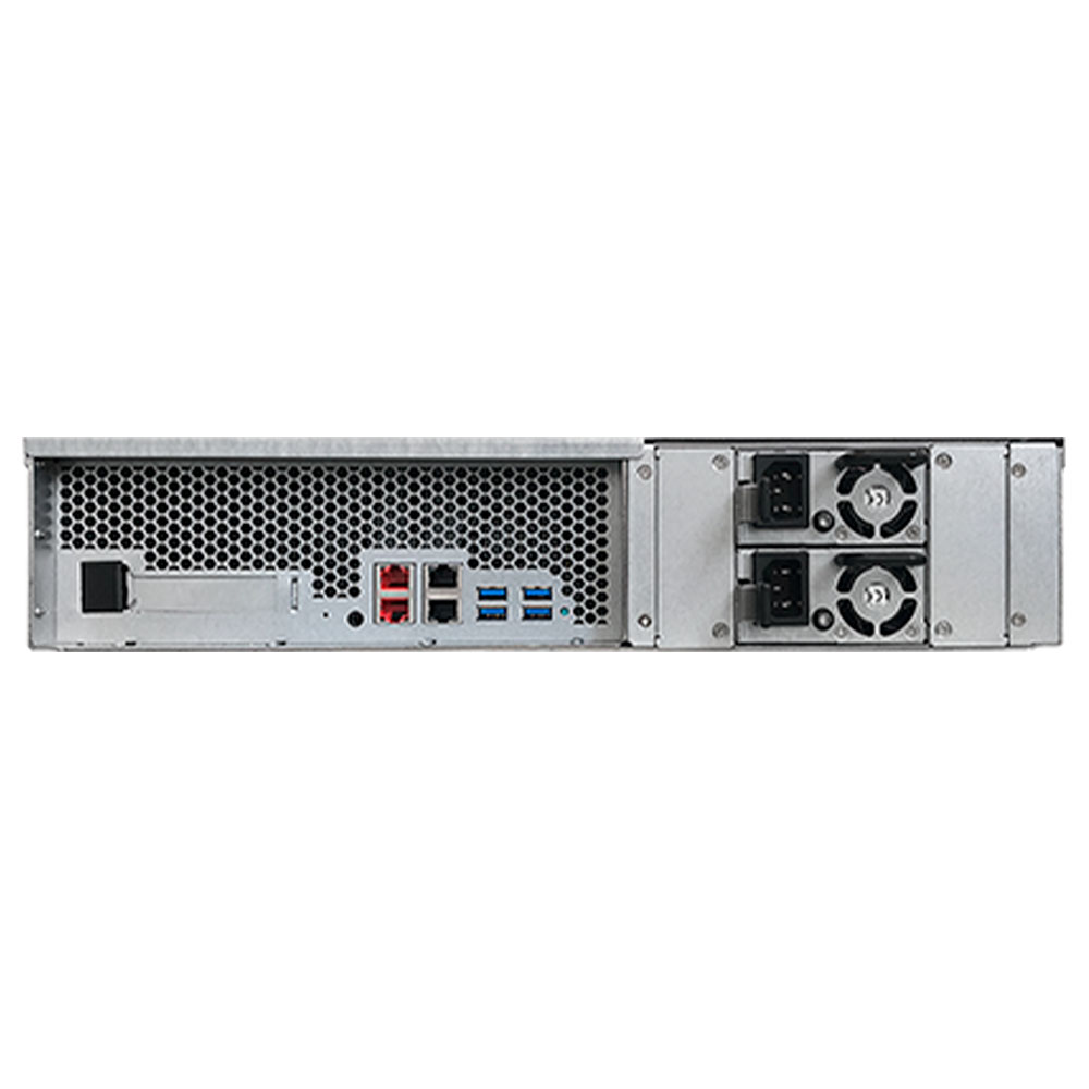 Imagem de STORAGE NAS ASUSTOR RACK S/HD 12 BAIAS INTEL ATOM C3538 2 PORTAS LAN 1GB E 2 2.5GB - AS6512RD-BR