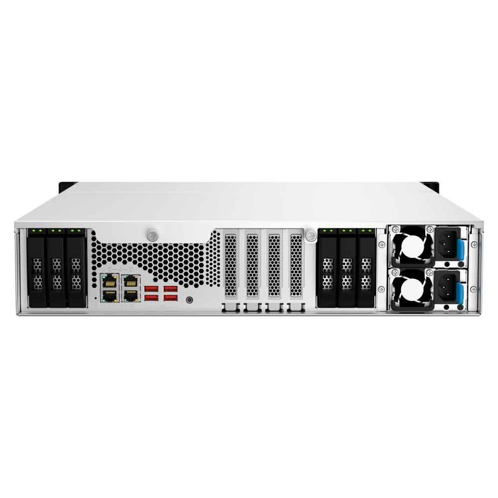 Imagem de STORAGE NAS QNAP 18 BAIAS INTEL XEON E-2334 4 CORE 3.4 GHZ 16GB 2X 2.5 GBE - TS-H1887XU-RP-16G-US
