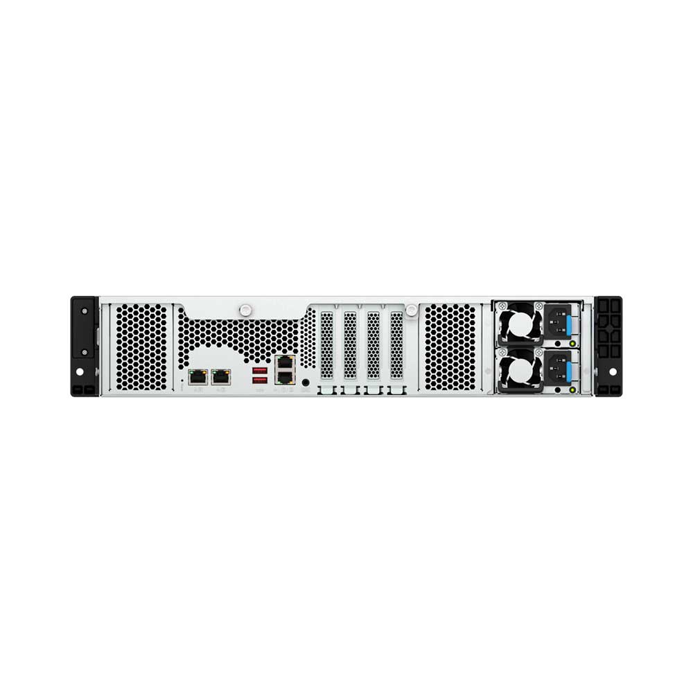 Imagem de STORAGE NAS QNAP 12 BAIAS AMD RYZEN 5 7000 6 CORE, 5.1 GHz, 16GB RAM, 1x 2.5GBE RJ45, RACK 2U TS-h1277AXU-RP-R5-16G-US