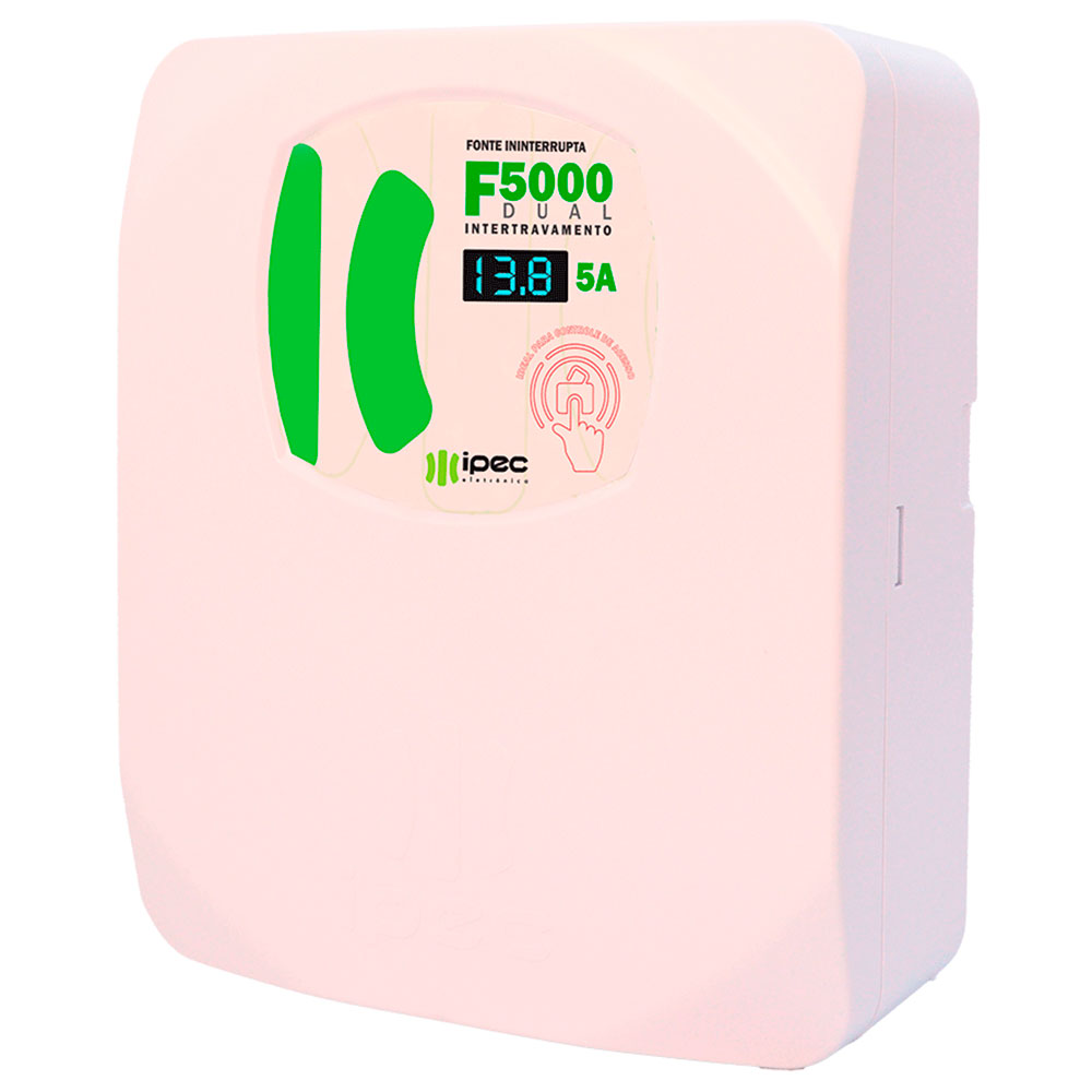 Imagem de FONTE ININTERRUPTA F5000 DUAL INTERTRAVAMENTO 5A COM RECEPTOR A2563 IPEC