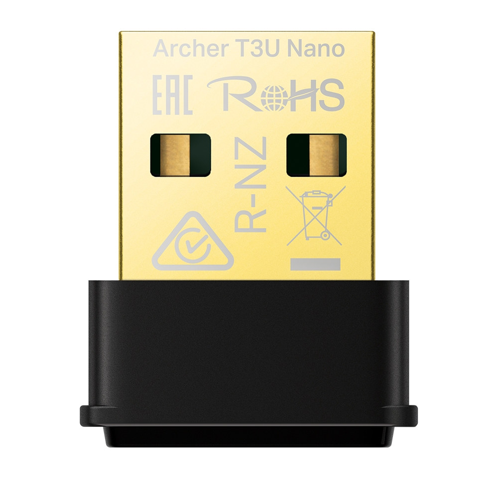 Mostrar detalhes de ADAPTADOR TP-LINK ARCHER T3U NANO USB MU-MIMO SEM FIO Imagem de ADAPTADOR TP-LINK ARCHER T3U NANO USB MU-MIMO SEM FIO