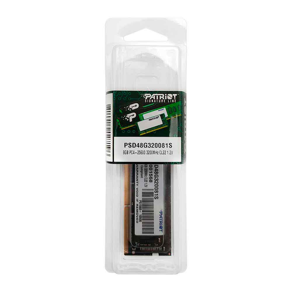 Imagem de MEMORIA PATRIOT 8GB DDR4 3200MHZ 1.2 SIGNATURE - NOTEBOOK - PSD48G320081S
