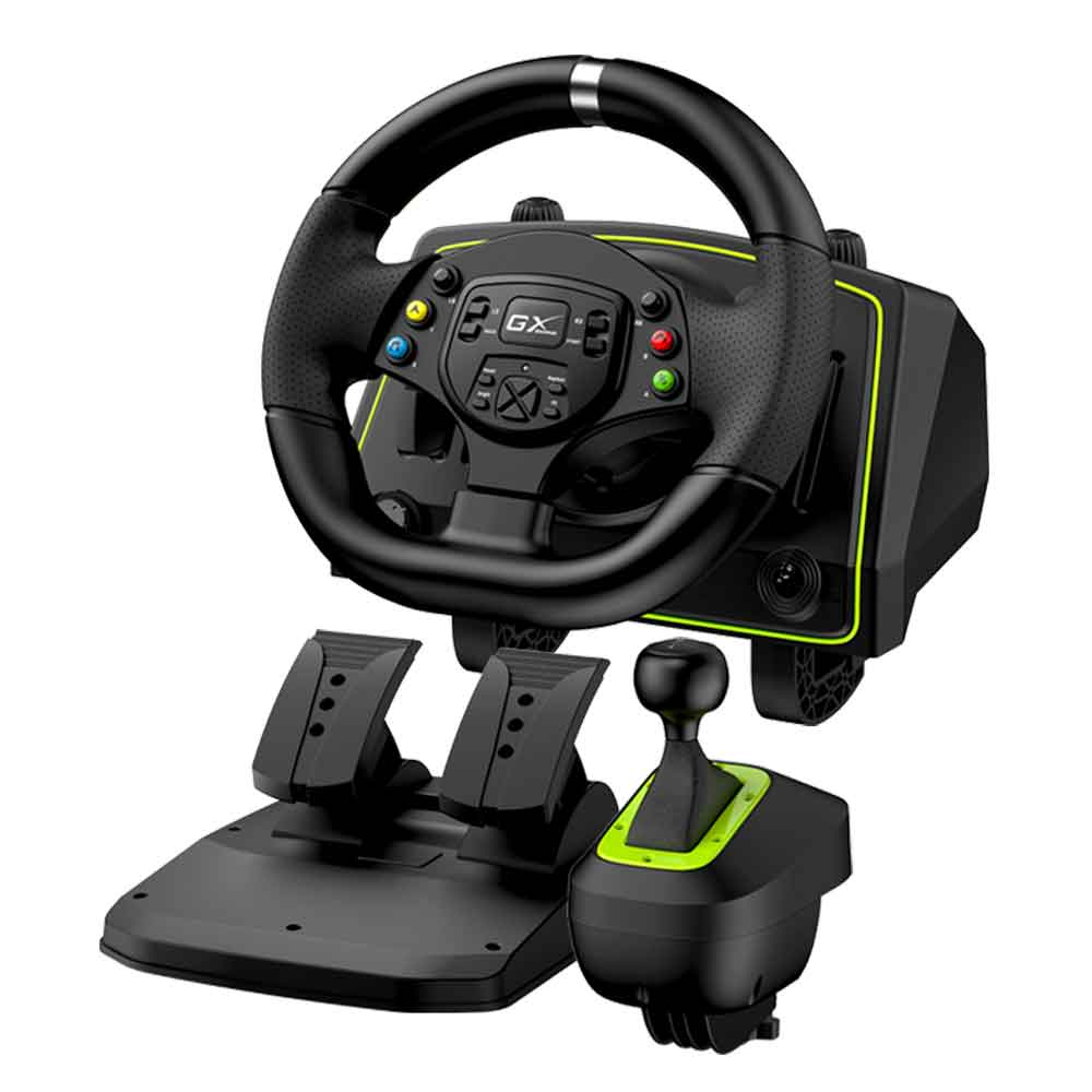 Mostrar detalhes de VOLANTE GENIUS SPEEDMASTER X2 P/GAME PC/PS3/PS4/XBOX X SERIES Imagem de VOLANTE GENIUS SPEEDMASTER X2 P/GAME PC/PS3/PS4/XBOX X SERIES