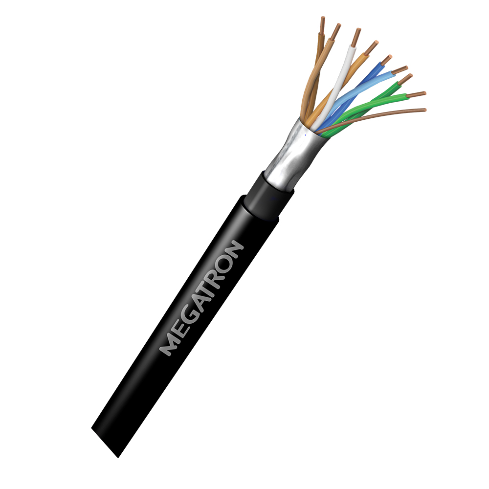 Mostrar detalhes de CABO DE REDE 4 PARES CAT5E 100 MTS DUPLA CAPA BLINDADO COBRE MEGATRON Imagem de CABO DE REDE 4 PARES CAT5E 100 MTS DUPLA CAPA BLINDADO COBRE MEGATRON