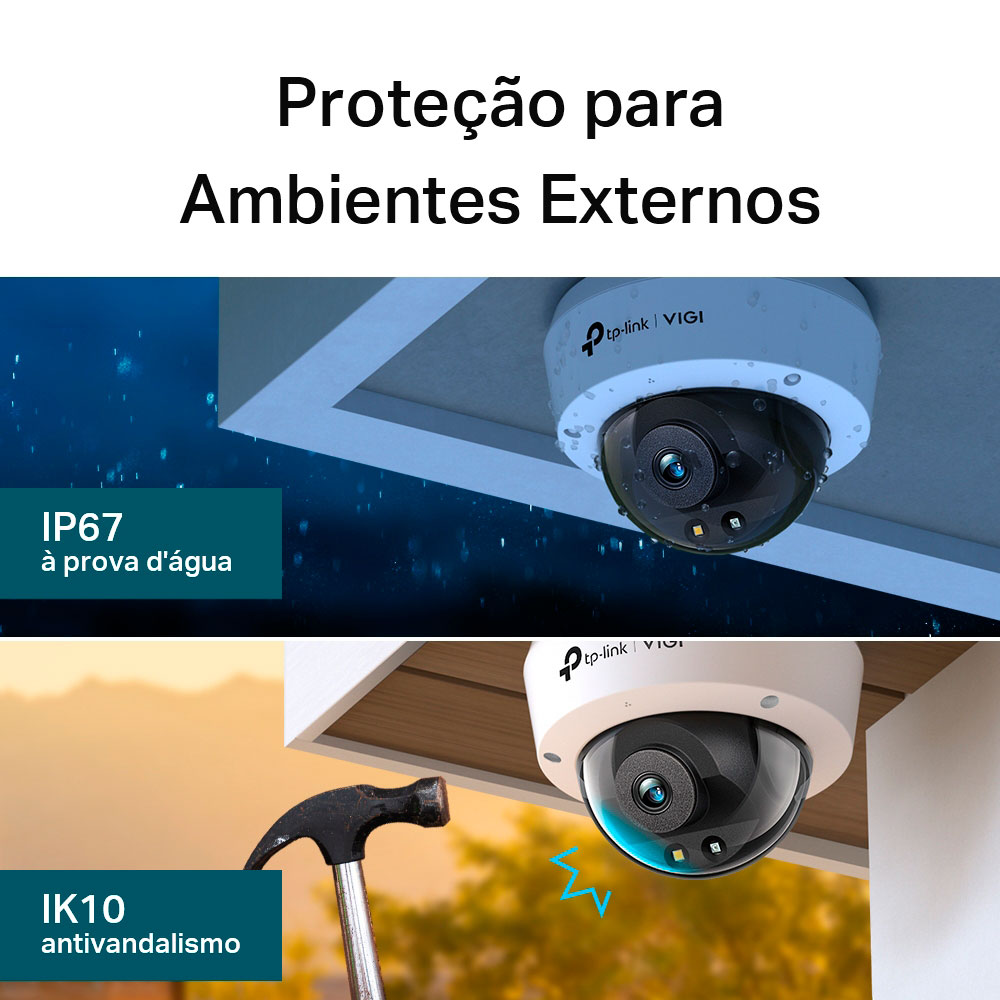 Imagem de CAMERA DE REDE DOME VIGI C220I(2.8MM) EXTERNA DE 2MP IR TP-LINK