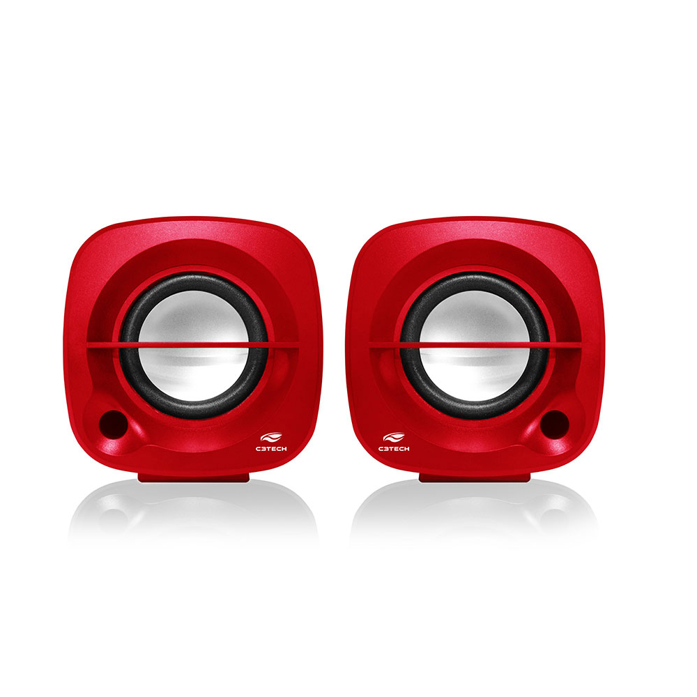 Imagem de CAIXA DE SOM C3TECH 3W USB PRETO/VERMELHO - SP-303RD