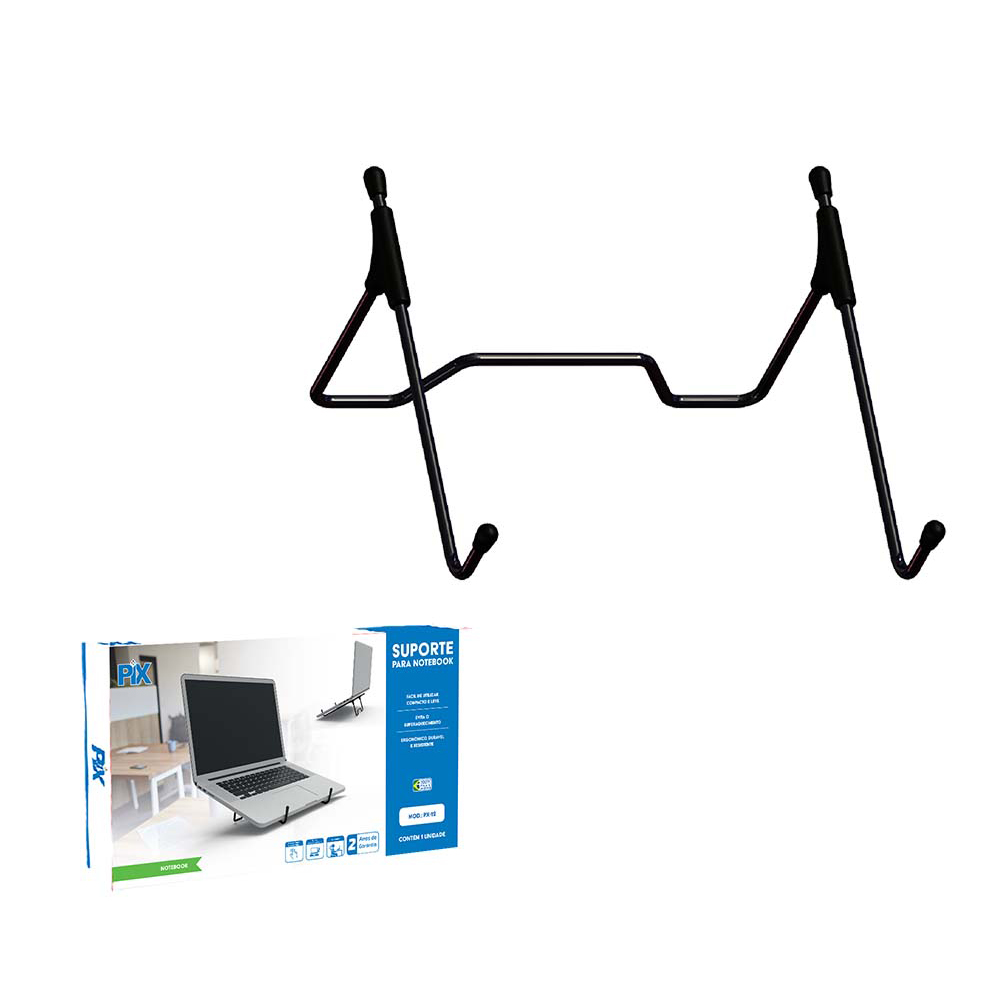 Mostrar detalhes de SUPORTE ERGONOMICO PARA NOTEBOOK PRETO PIX - 079-0016 Imagem de SUPORTE ERGONOMICO PARA NOTEBOOK PRETO PIX - 079-0016