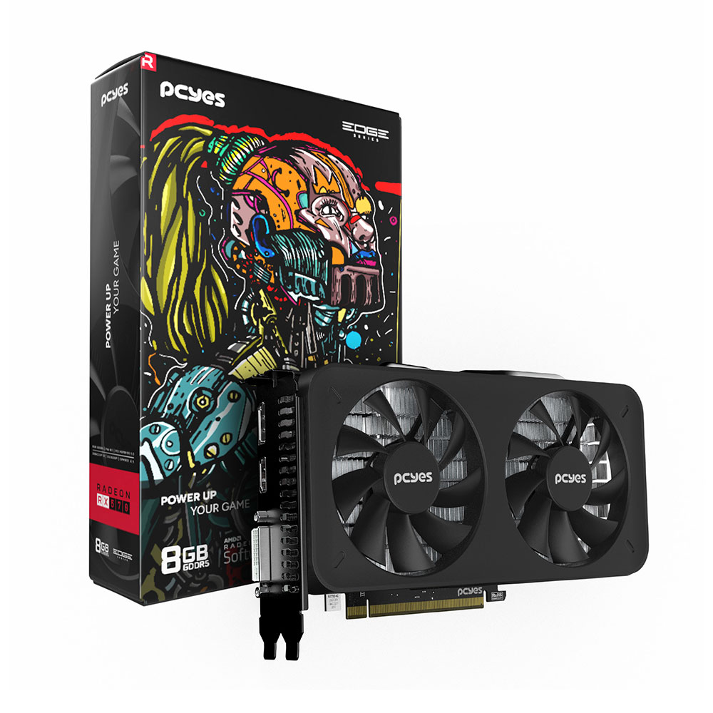 Imagem de PLACA DE VIDEO PCYES RX 570 RADEON 8GB GDDR5 256BITS PVEX5708GB2F