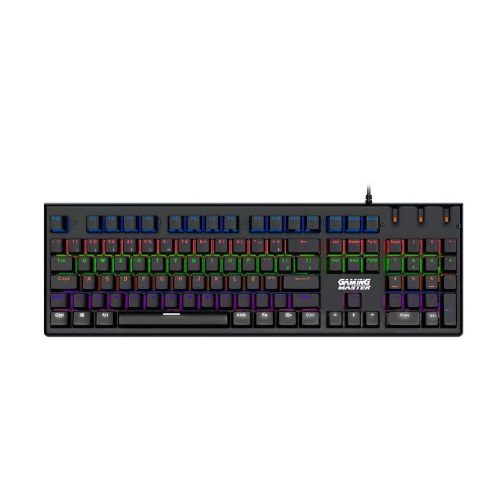 Mostrar detalhes de TECLADO K-MEX MECANICO GAMER KG-DB28 DRACARYS KGDB SWITCH BLUE RGB Imagem de TECLADO K-MEX MECANICO GAMER KG-DB28 DRACARYS KGDB SWITCH BLUE RGB