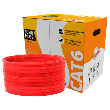 Mostrar detalhes de CABO REDE LAN FURUKAWA SOHOPLUS CAT6 U/UTP CMX VERMELHO CLARO CERTIFICADO CX 305M 23400207 Imagem de CABO REDE LAN FURUKAWA SOHOPLUS CAT6 U/UTP CMX VERMELHO CLARO CERTIFICADO CX 305M 23400207