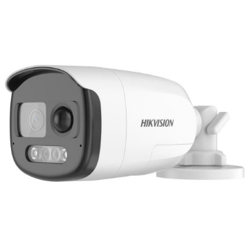 Imagem de Camera Hikvision Analogica ColorVu 2MP Full HD Bullet 2.8mm Luz Branca 40 m Alarme Mic Embutido IP67 DS-2CE12DF3T-PIRXOS