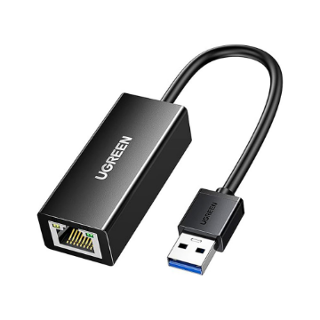 Imagem de ADAPTADOR USB UGREEN USB-A 3.0 PARA RJ45 GIGA PRETO - CR111