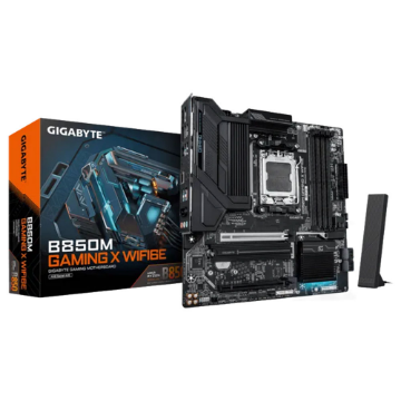 Mostrar detalhes de PLACA MAE (AMD) GIGABYTE B850M GAMING X WF6E 1.1 DDR5 AM5 Imagem de PLACA MAE (AMD) GIGABYTE B850M GAMING X WF6E 1.1 DDR5 AM5