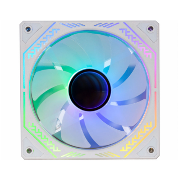 Imagem de COOLER PARA GABINETE K-MEX BRANCO AARAF ARGB COMPATIVEL COM O KIT AARA 120MM