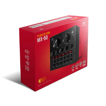 Mostrar detalhes de PLACA DE SOM C3TECH STREAMING MX-50BK Imagem de PLACA DE SOM C3TECH STREAMING MX-50BK