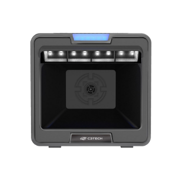 Imagem de LEITOR DE CODIGO DE BARRAS C3TECH FIXO 1D/2D USB LB-D600BK