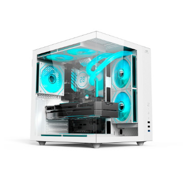 Imagem de GABINETE GAMER C3TECH AQUARIUS MT-G920WH SEM FONTE BRANCO
