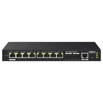 Mostrar detalhes de SWITCH INTELBRAS GERENCIAVEL HI-POE 8 PORTAS GIGABIT E 2 PORTAS SFP SMART S2110G-HPA - 4760134 Imagem de SWITCH INTELBRAS GERENCIAVEL HI-POE 8 PORTAS GIGABIT E 2 PORTAS SFP SMART S2110G-HPA - 4760134