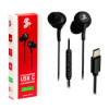 Imagem de FONE DE OUVIDO PRETO TIPO C AURICULAR COM MICROFONE 1,20M 5+ - 043-0040