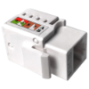 Imagem de CONECTOR FEMEA KEYSTONE RJ45 PLUSCABLE CAT5E 90GRAUS - LA-K51