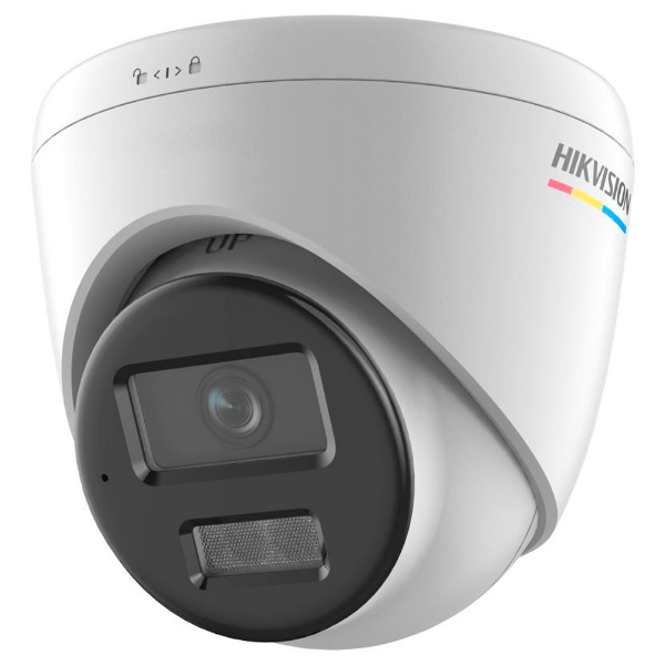Imagem de Camera Hikvision IP ColorVu 4MP Turret 4mm Luz Branca 30m Mic Embutido IP67 DS-2CD1347G2H-LIU