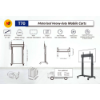 Imagem de SUPORTE PEDESTAL NORTH BAYOU 75" A 100" COM MOTORIZACAO (136,4KG) VESA 1000X600 - T70/GF100