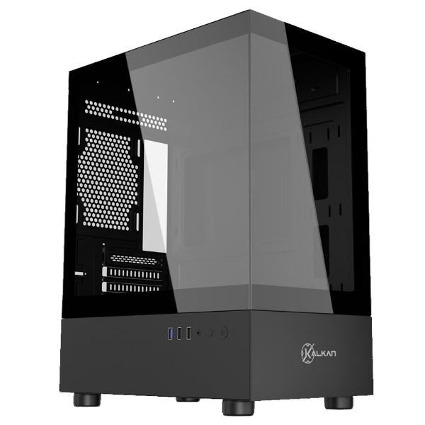 Imagem de GABINETE GAMER KALKAN AVALON PRETO SEM FAN KLK00036