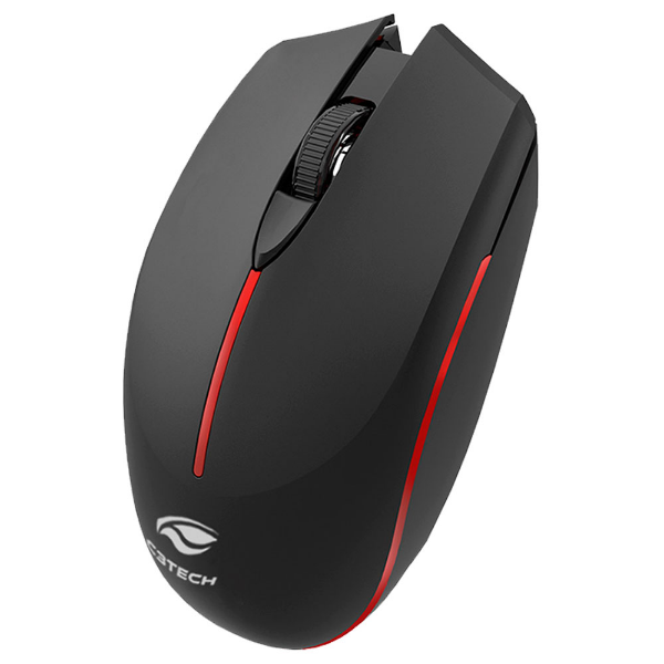 Imagem de MOUSE C3TECH SEM FIO RECARREGAVEL BLUETOOTH E RECEPTOR M-BT40BK PRETO