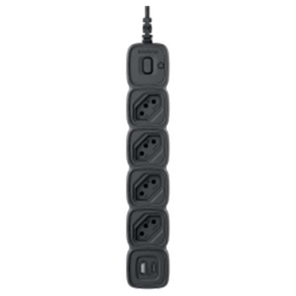 Imagem de FILTRO DE LINHA INTELBRAS 4T E 2 USB 20W EPE 2004 USB PRETO - 4300954