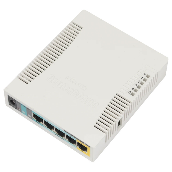 Imagem de ROTEADOR ROUTERBOARD WIRELESS POE RB951UI-2HND 5 PORTAS FAST - MIKROTIK