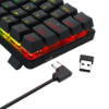 Imagem de TECLADO REDRAGON MECANICO GAMER JAX PRO RGB PRETO SWITCH DUST-PROOF BROWN K613-KBS PT-BROWN