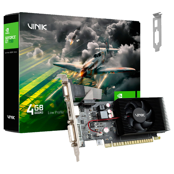 Imagem de PLACA DE VIDEO VINIK GEFORCE GT 730 4GB DDR3 128BITS GPUK7304GBLP0H2