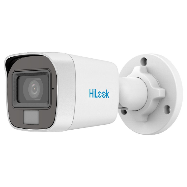 Imagem de Camera Hikvision Analogica ColorVu Smart Hybrid Ligth 2MP Full HD Bullet 2.8mm IR 20m MIc Embutido IP66 THC-B129-LPS
