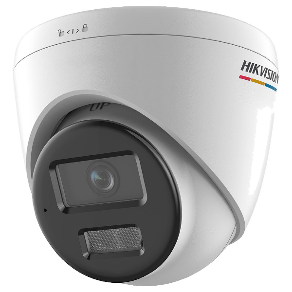 Imagem de Camera Hikvision IP Live Guard ColorVu 2MP Full HD Turret 2.8mm Luz Branca 30m Mic Embutido Slot MicroSD IP67 DS-2CD1327G2H-LIUF/SRB