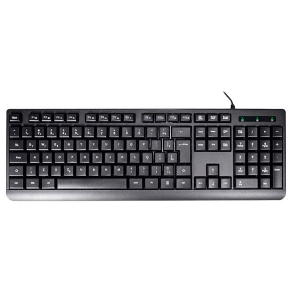 Imagem de TECLADO K-MEX MULTIMIDIA ABNT 2 KMD128 USB PRETO