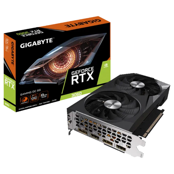 Imagem de PLACA DE VIDEO GIGABYTE GEFORCE RTX 3060 GAMING OC V2 8GB GDDR6 128BITS GV-N3060GAMINGOC-8GD