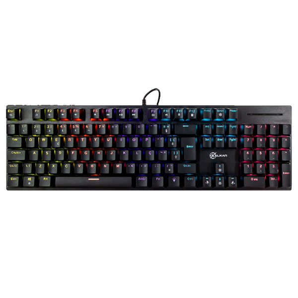 Imagem de TECLADO KALKAN MECANICO GAMER LOKI PRETO SWITCH BROWN KLK00013