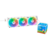 Imagem de WATER COOLER THERMALTAKE MINECUBE 360 ULTRA ARGB SYNC SNOW 3*120MM QUAD-LCD - CL-W482-PL12SW