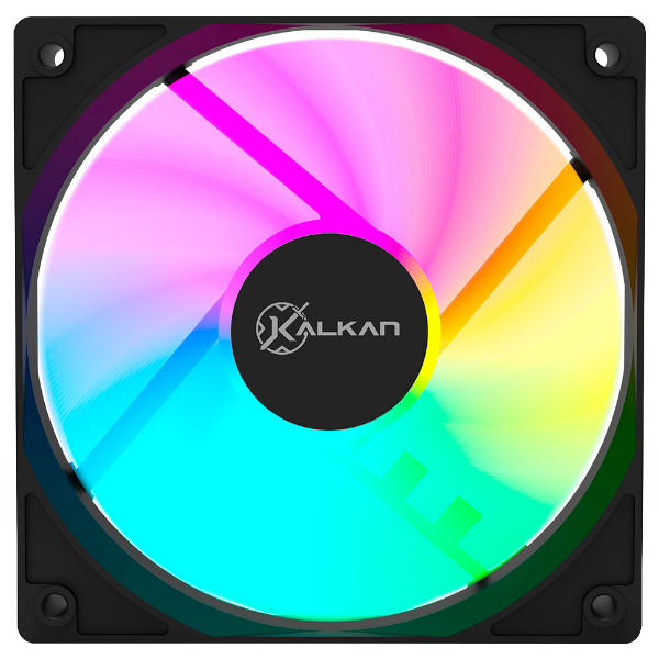 Imagem de COOLER PARA GABINETE KALKAN LUMEN RGB PRETO KLK00018 120MM