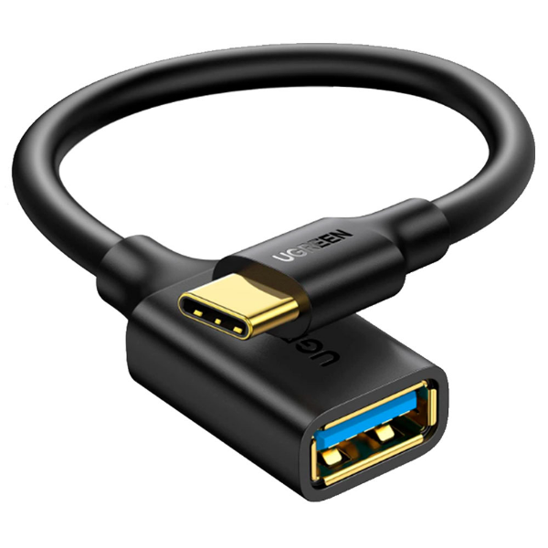 Imagem de ADAPTADOR USB UGREEN USB-C MACHO DE 5GBPS PARA USB-A FEMEA - US154