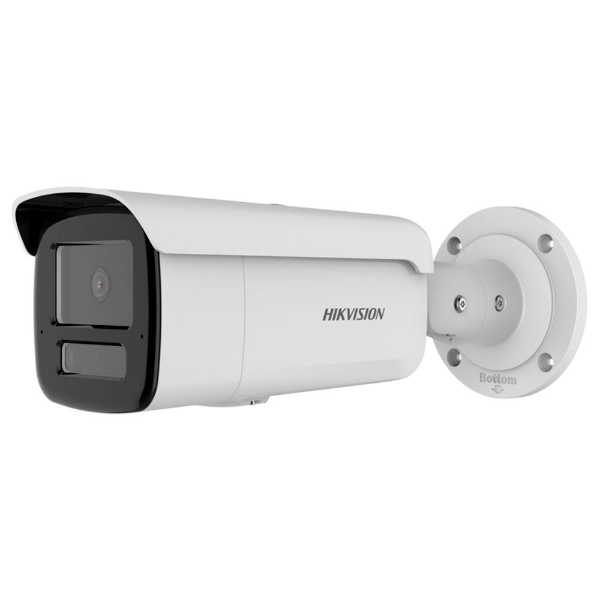 Imagem de Camera Hikvision IP AcuSense Smart Hybrid Light 4MP Bullet 4mm EXIR IR 80m Mic Duplo Embutido Slot MicroSD IP67 DS-2CD2T43G2-4LI2U