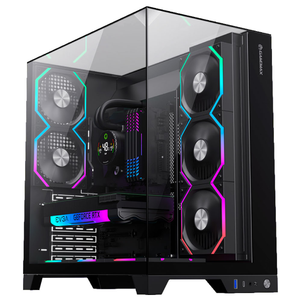 Imagem de GABINETE GAMER GAMEMAX LUCENT PRO MID TOWER ATX PRETO - 010000563