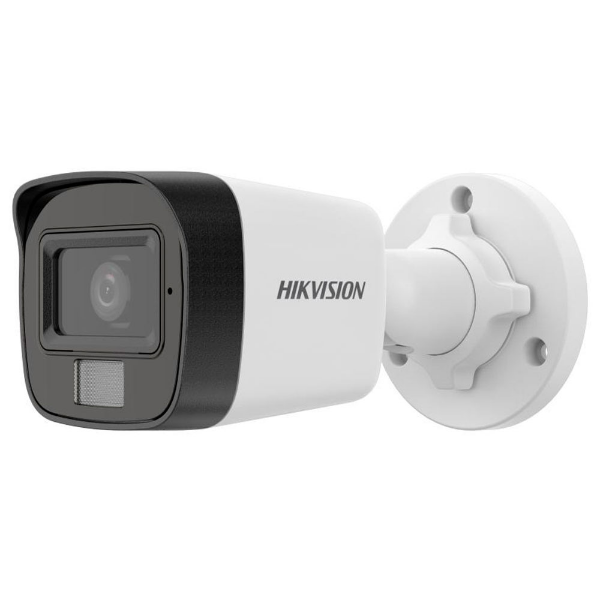 Imagem de Camera Hikvision IP Smart Hybrid Light 2MP Full HD Bullet 4mm IR 20m Mic Embutido IP67 DS-2CD1021G2-LIU