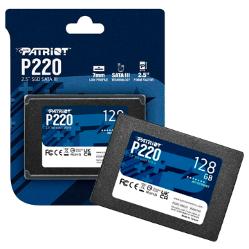 Mostrar detalhes de SSD PATRIOT BURST 128GB 2,5" SATA 3 - P220S128G25 Imagem de SSD PATRIOT BURST 128GB 2,5" SATA 3 - P220S128G25