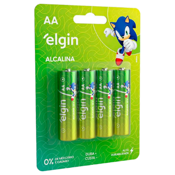 Imagem de PILHA ALCALINA AA BLISTER C/4 82153 ELGIN