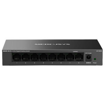 Mostrar detalhes de SWITCH 8 PORTAS 10/100/1000MBPS MERCUSYS MS108GS Imagem de SWITCH 8 PORTAS 10/100/1000MBPS MERCUSYS MS108GS