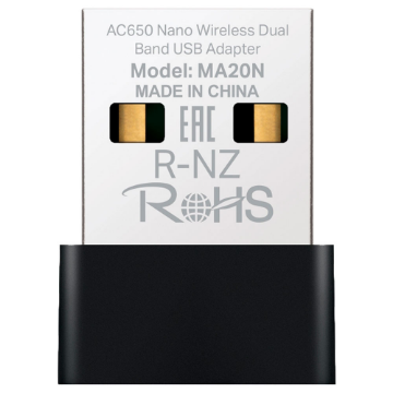Imagem de ADAPTADOR WIRELESS USB DUAL BAND MERCUSYS MA20N NANO AC650