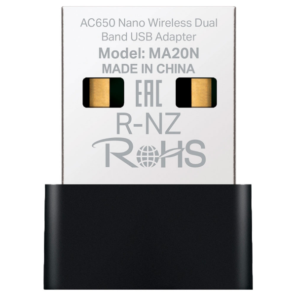 Imagem de ADAPTADOR WIRELESS USB DUAL BAND MERCUSYS MA20N NANO AC650