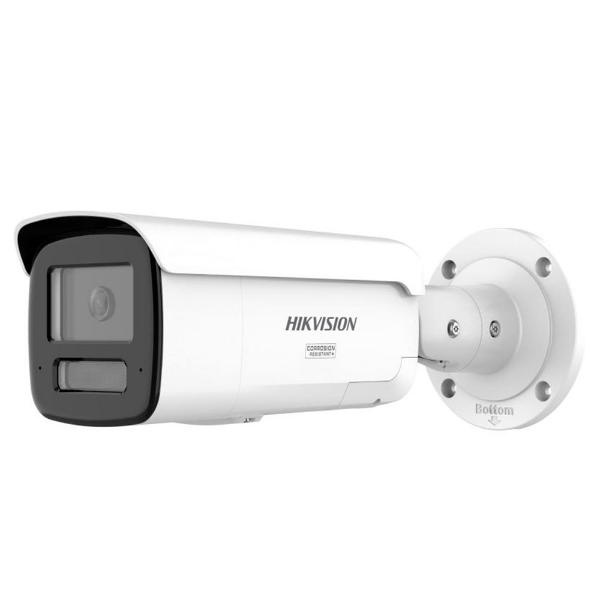 Imagem de Camera Hikvision IP ColorVu Live Guard 4MP Bullet 4mm Luz Branca 60m Mic Duplo Embutido Slot Micro SD Anticorrosao IP67 DS-2CD2T47G3-LIS2UY/SRB

