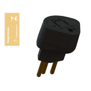 Mostrar detalhes de ADAPTADOR DE TOMADA SMS PARA PADRAO NOVO 64120 PRETO BLISTER Imagem de ADAPTADOR DE TOMADA SMS PARA PADRAO NOVO 64120 PRETO BLISTER